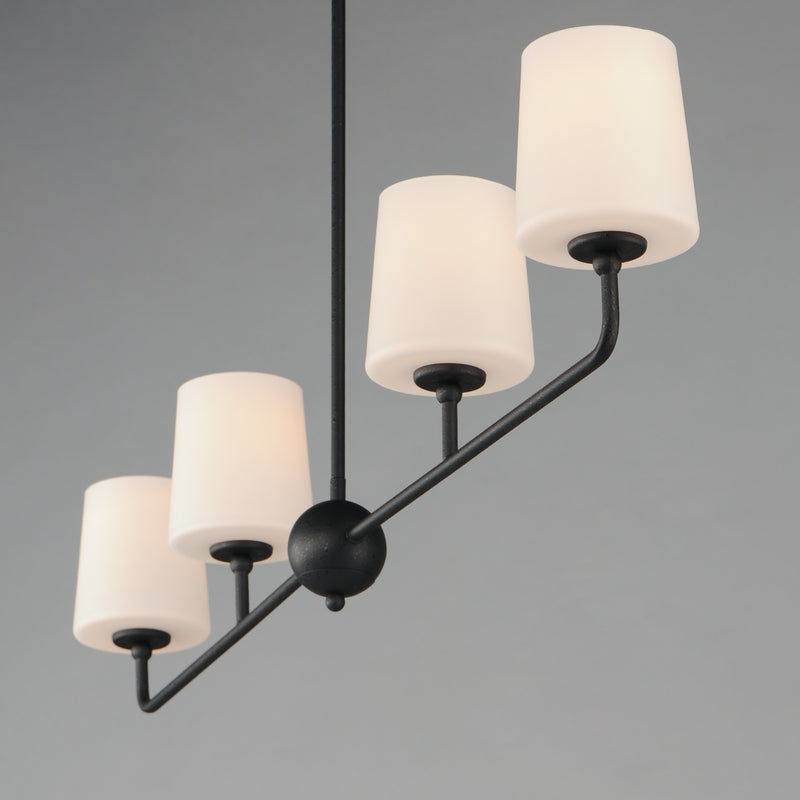 Bristol 4 Light Chandelier Black