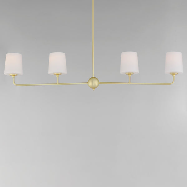 Bristol 4 Light Chandelier Brass