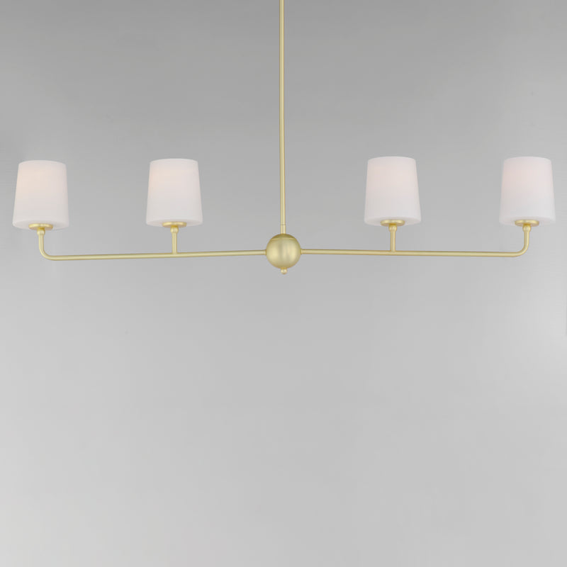 Bristol 4 Light Chandelier Brass