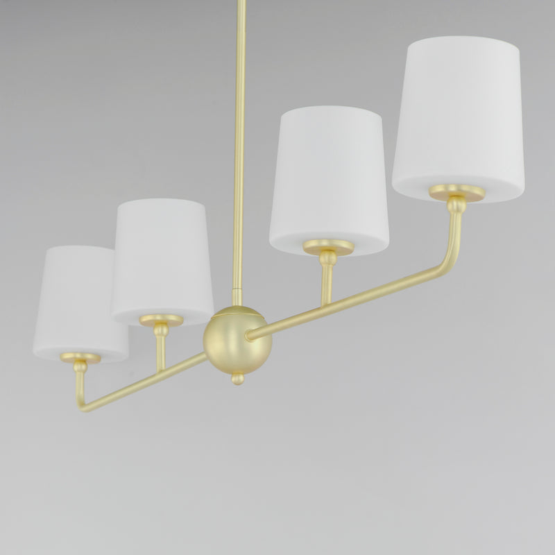 Bristol 4 Light Chandelier Brass