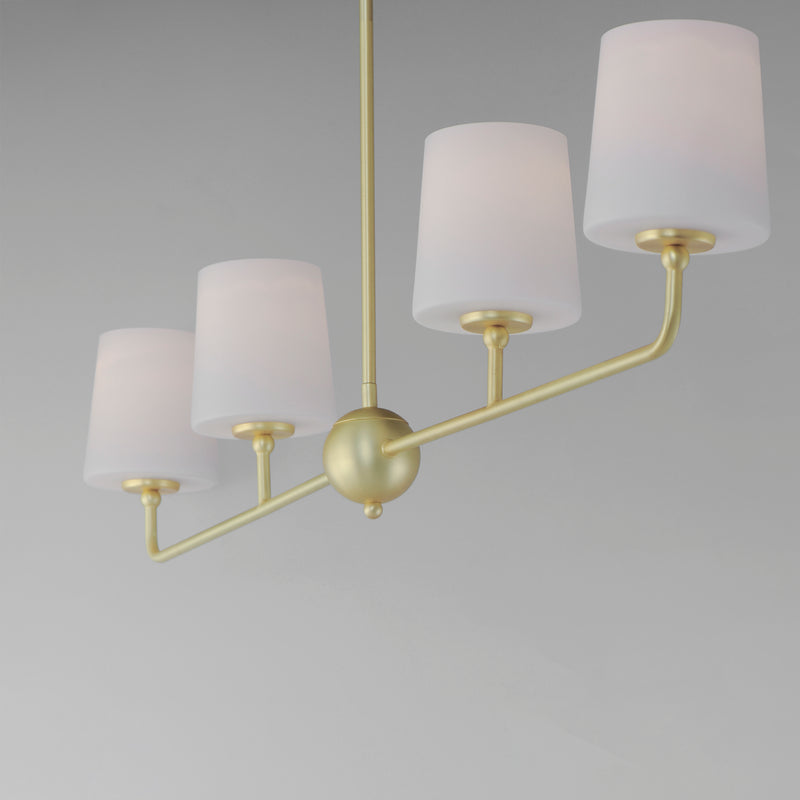 Bristol 4 Light Chandelier Brass