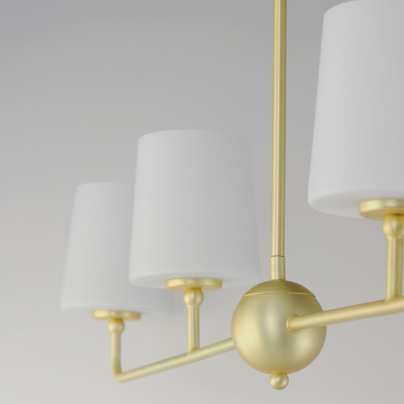 Bristol 4 Light Chandelier Brass