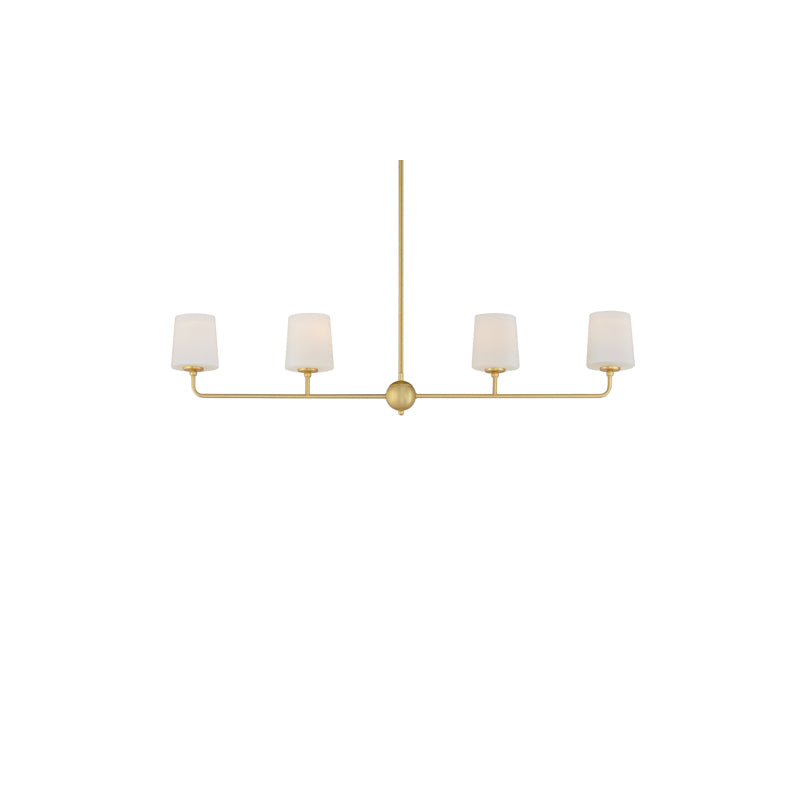 Bristol 4 Light Chandelier Brass