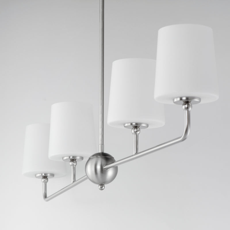 Bristol 4 Light Chandelier Nickel