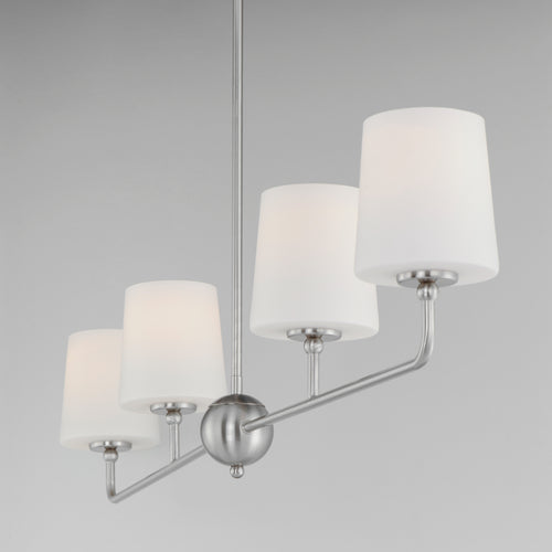Bristol 4 Light Chandelier Nickel