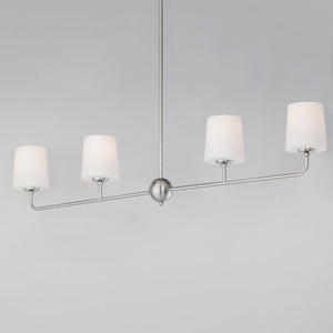 Bristol 4 Light Chandelier Nickel