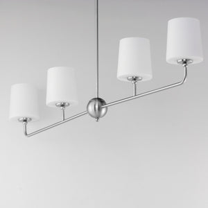 Bristol 4 Light Chandelier Nickel