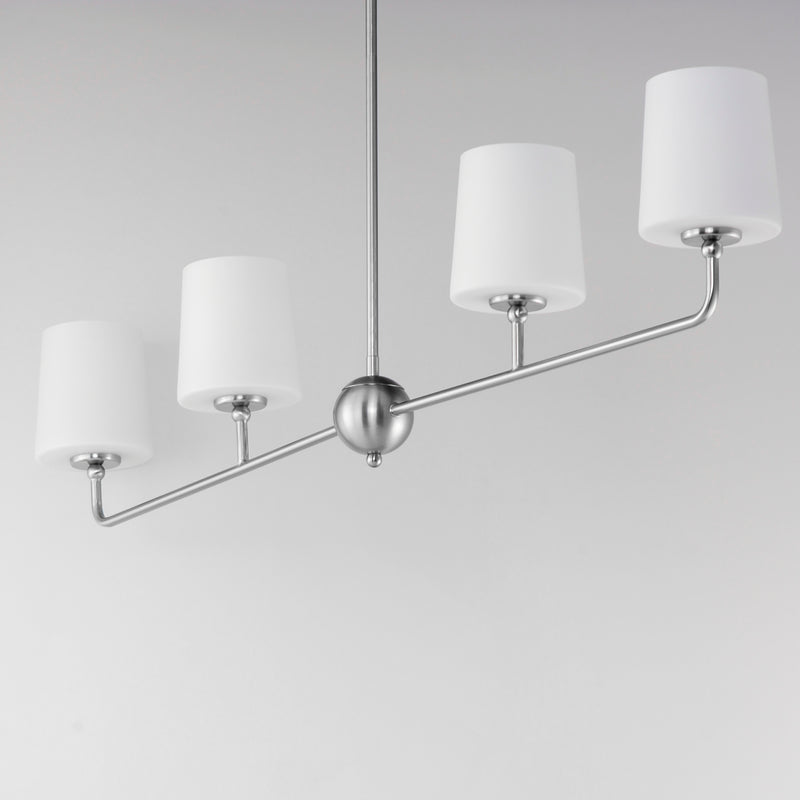 Bristol 4 Light Chandelier Nickel