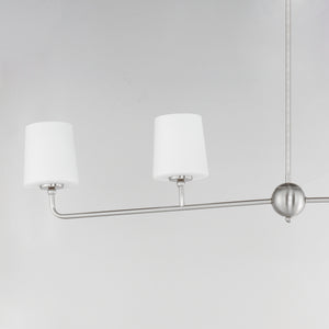 Bristol 4 Light Chandelier Nickel
