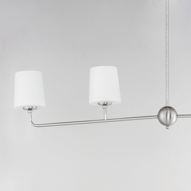 Bristol 4 Light Chandelier Nickel