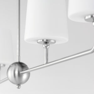 Bristol 4 Light Chandelier Nickel
