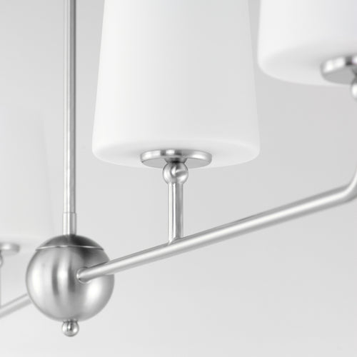 Bristol 4 Light Chandelier Nickel