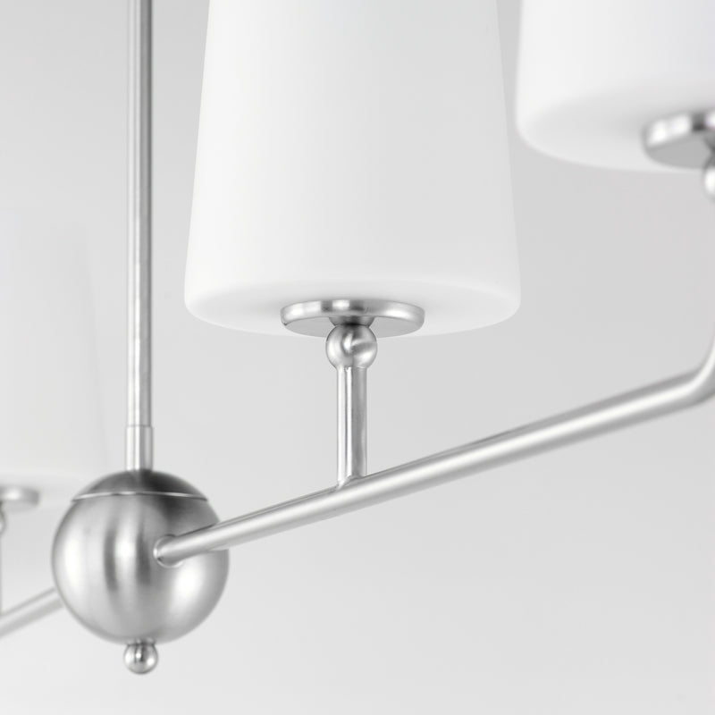Bristol 4 Light Chandelier Nickel