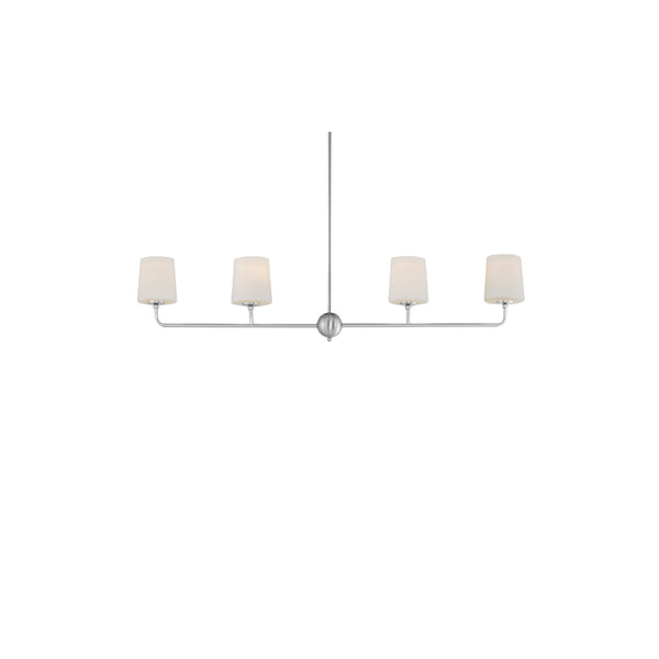 Bristol 4 Light Chandelier Nickel