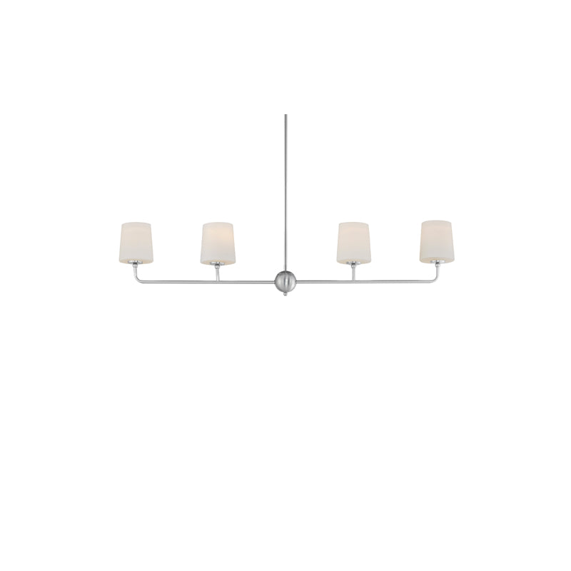 Bristol 4 Light Chandelier Nickel