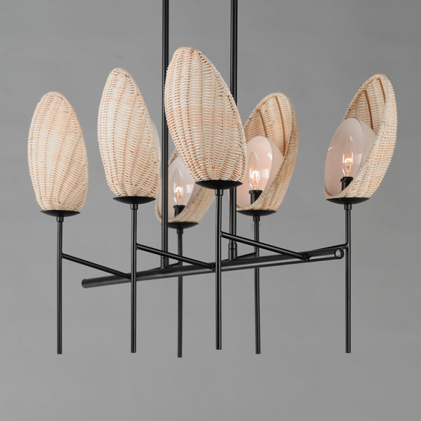 Maldives 6 Light Linear Chandelier