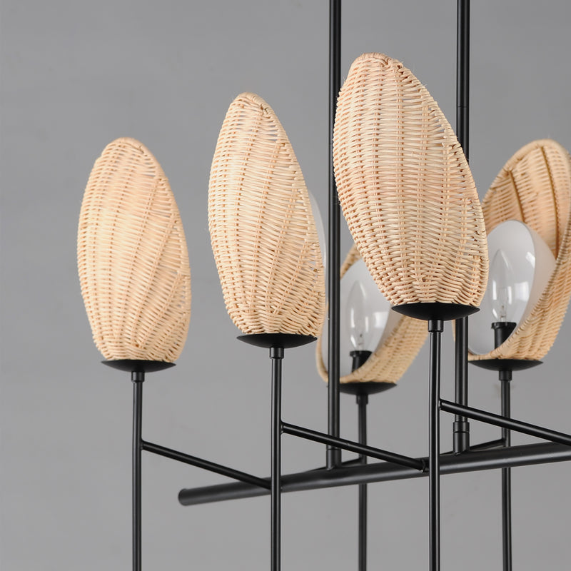 Maldives 6 Light Linear Chandelier
