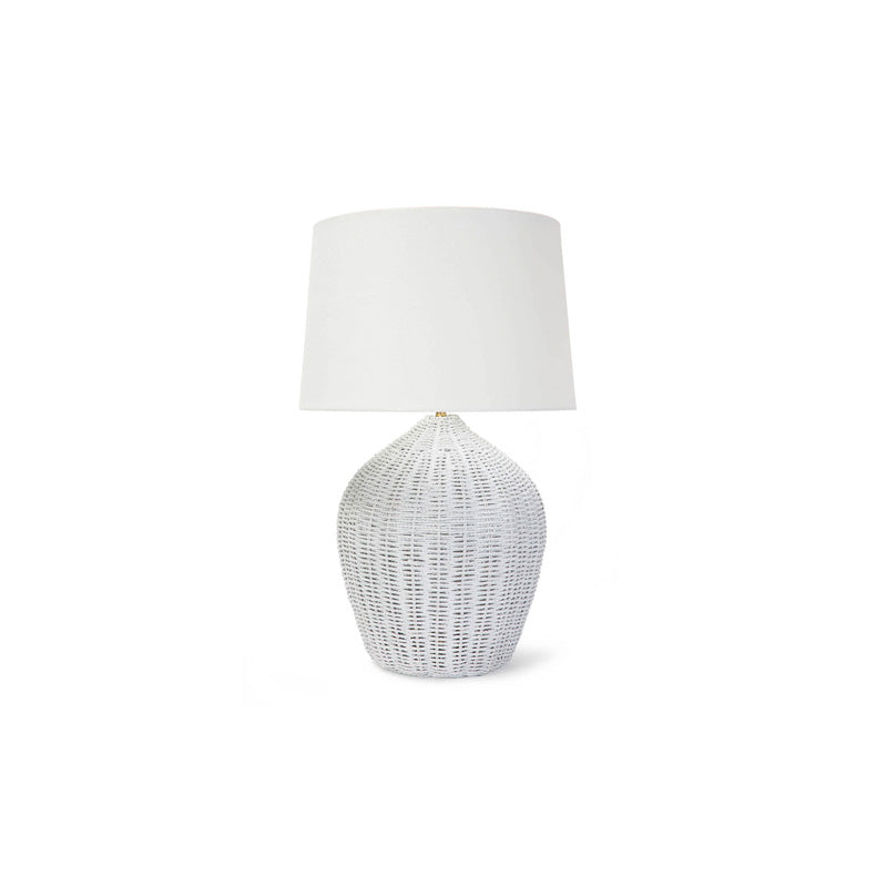 Georgian Table Lamp White