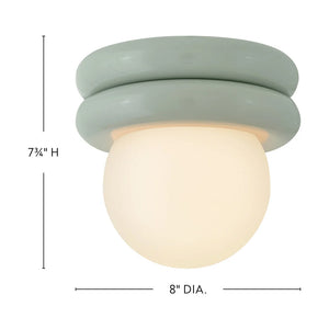 Noa Extra Small Convertible Flush Mount Seafoam