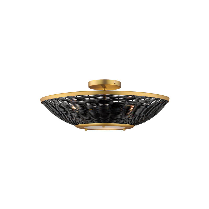 Rattan 20" Sconce/Semi Flush Mount