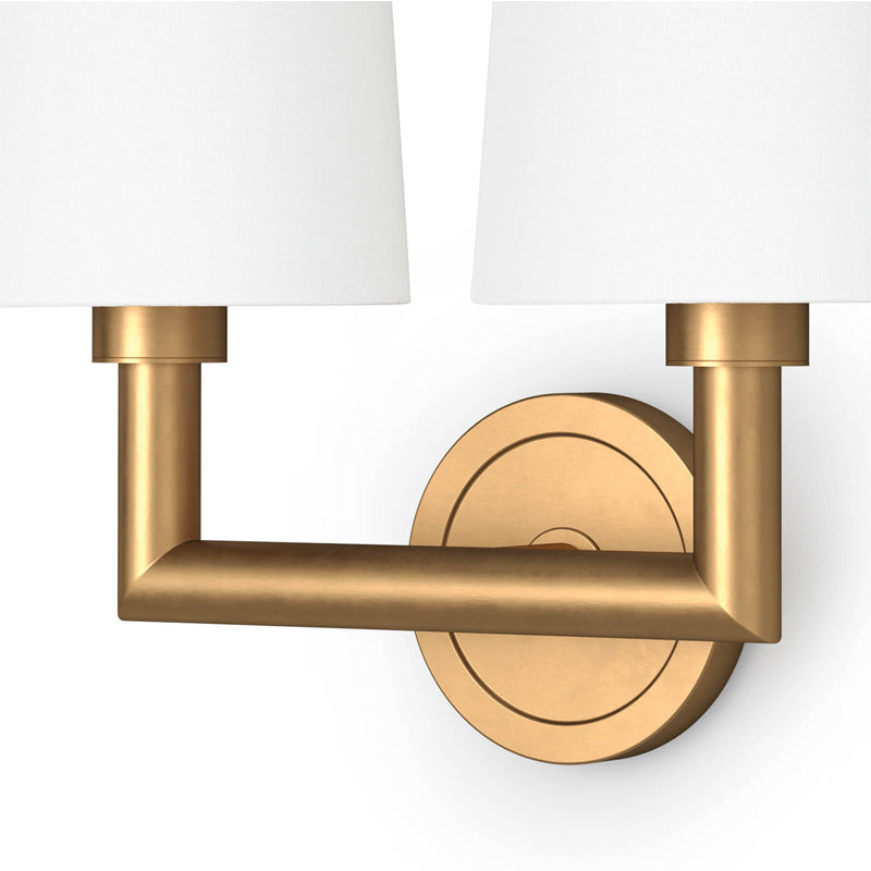 Legend Sconce Double Brass