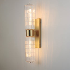 Kasbah 2 Light Sconce Brass