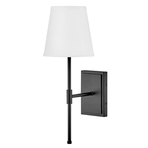 Beale Fabric Shade Sconce Black
