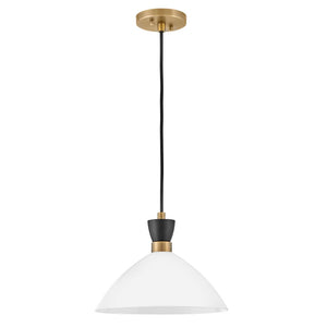 Simon Medium Convertible Pendant Brass