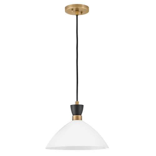 Simon Medium Convertible Pendant Brass