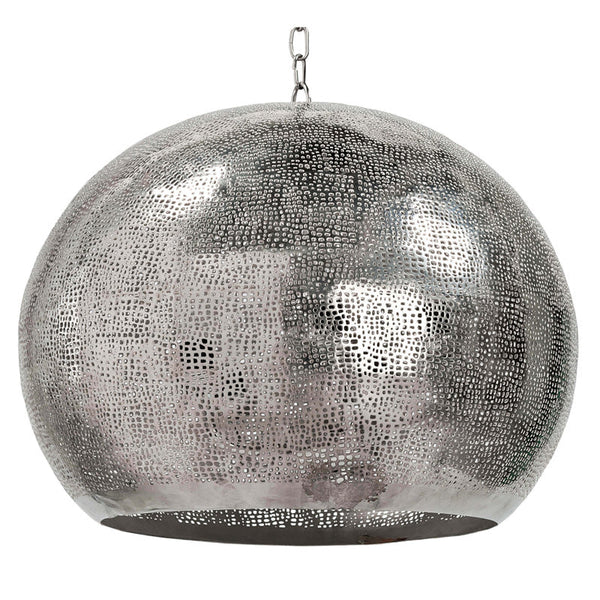 Pierced Metal Sphere Pendant