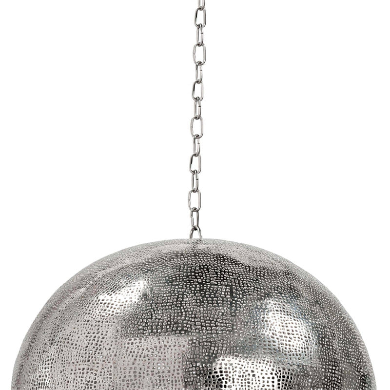 Pierced Metal Sphere Pendant