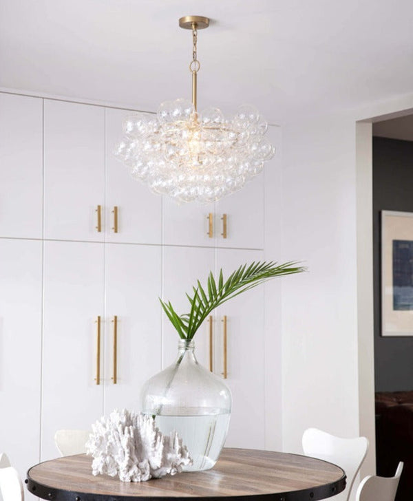 Bubbles Chandelier Brass