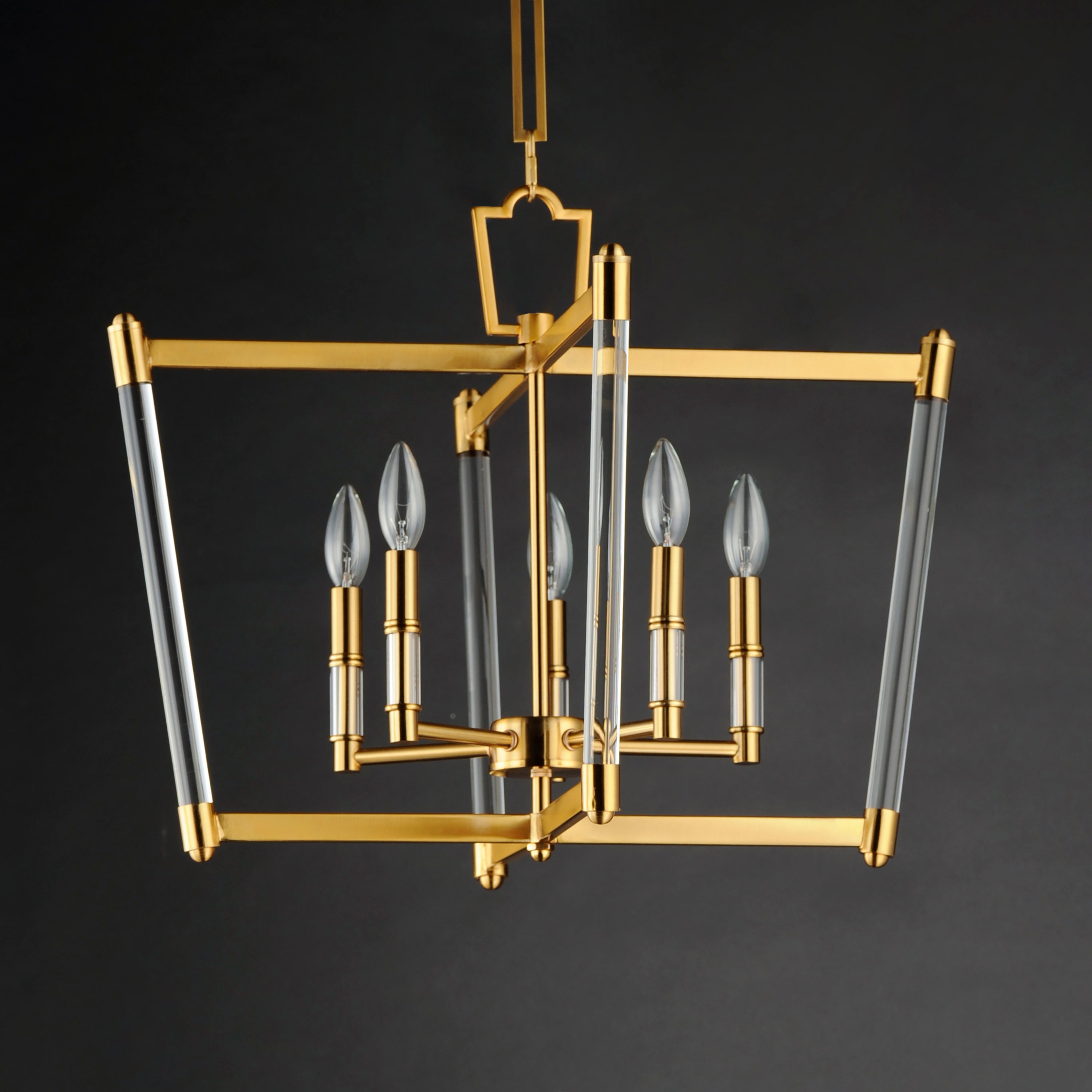 Lucent 5 Light Chandelier Gold