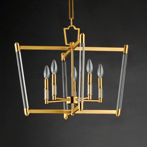 Lucent 5 Light Chandelier Gold