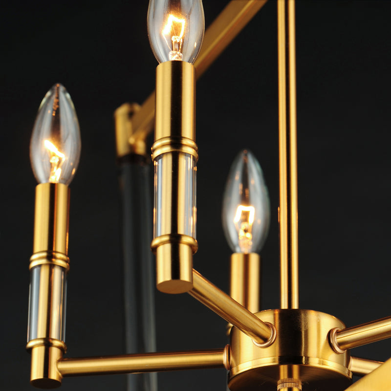 Lucent 5 Light Chandelier Gold