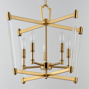 Lucent 5 Light Chandelier Gold