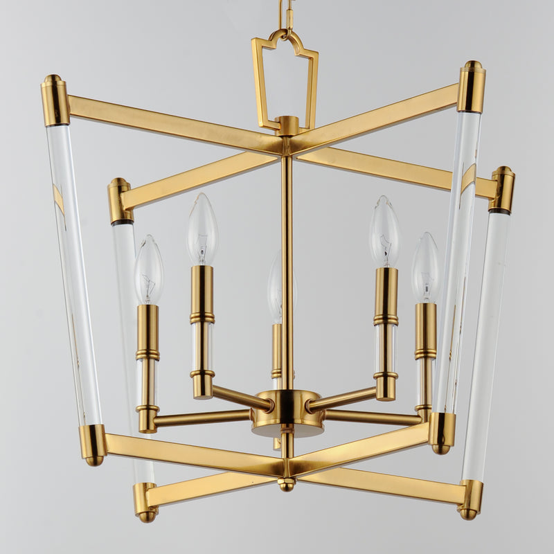 Lucent 5 Light Chandelier Gold