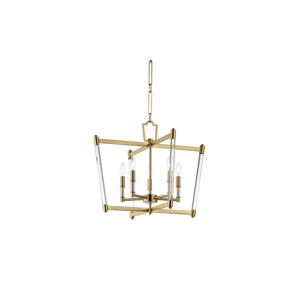 Lucent 5 Light Chandelier Gold