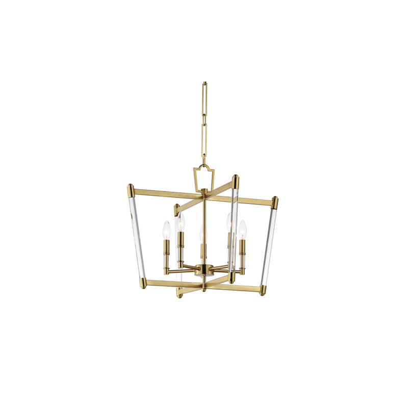 Lucent 5 Light Chandelier Gold