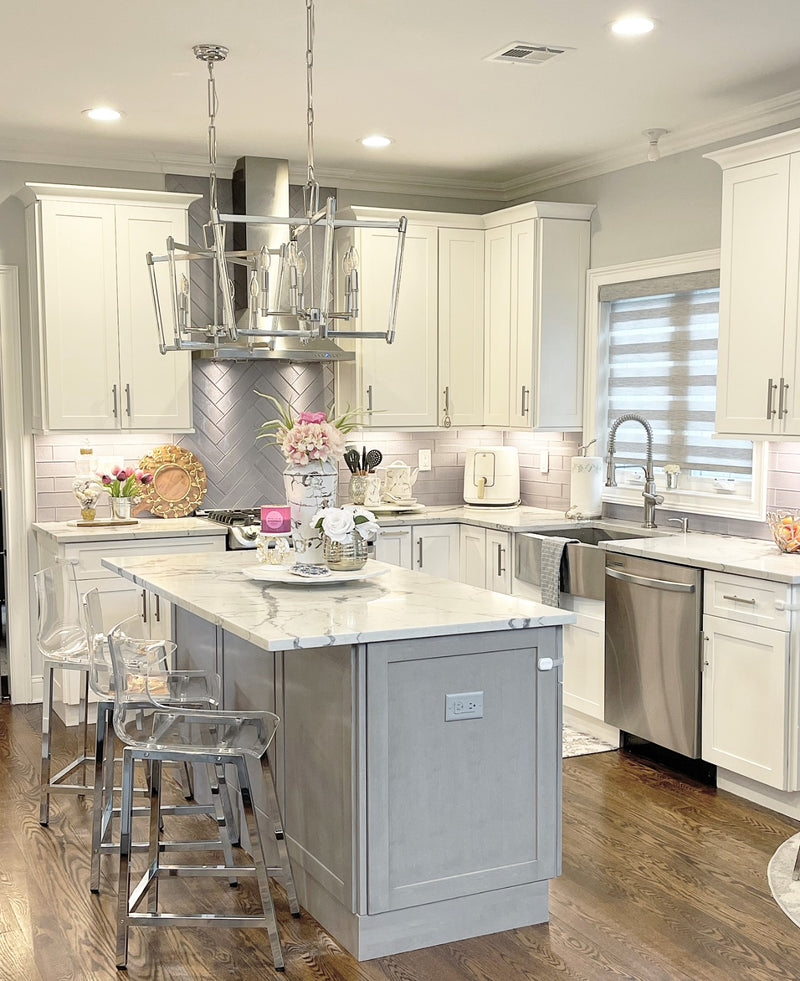 Lucent 5 Light Chandelier Nickel