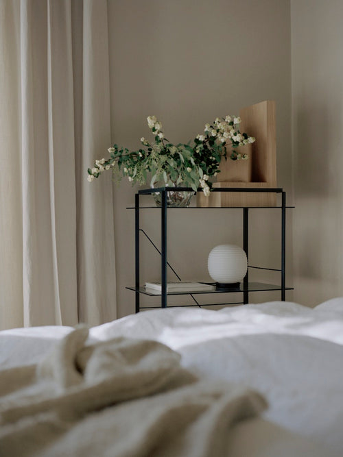 Lantern Globe Table White Small