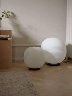 Lantern Globe Table White Medium