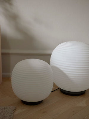 Lantern Globe Table White Medium
