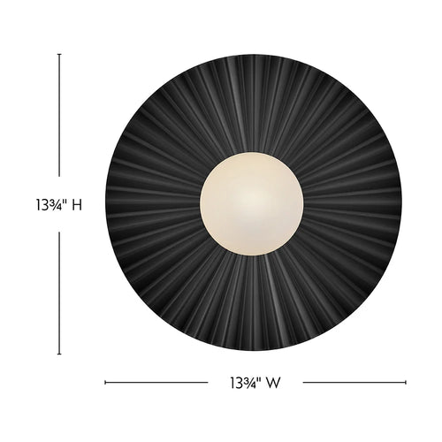 Stevie Medium Flush Mount - Sconce Black