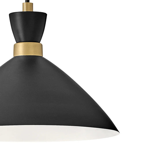 Simon Medium Convertible Pendant Black