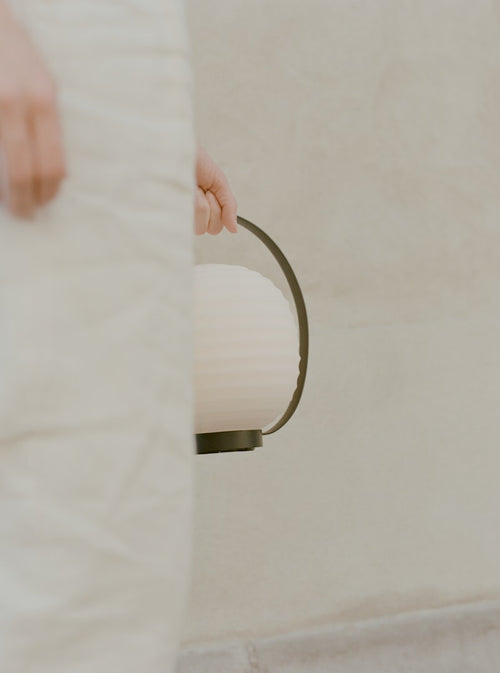 Lantern Portable Table White