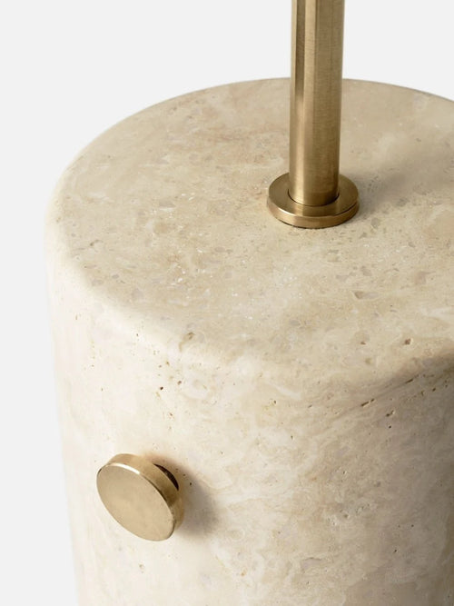 JWDA Floor Lamp Travertine/Brass