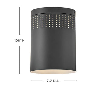 Casey Metal Flush Mount Black