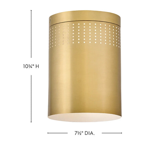 Casey Metal Flush Mount Brass