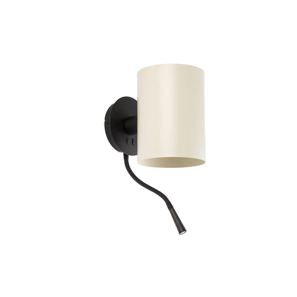 Guadalupe Aplique Con Lector Negra/Beige